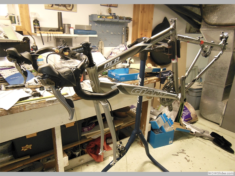 Front brake attached